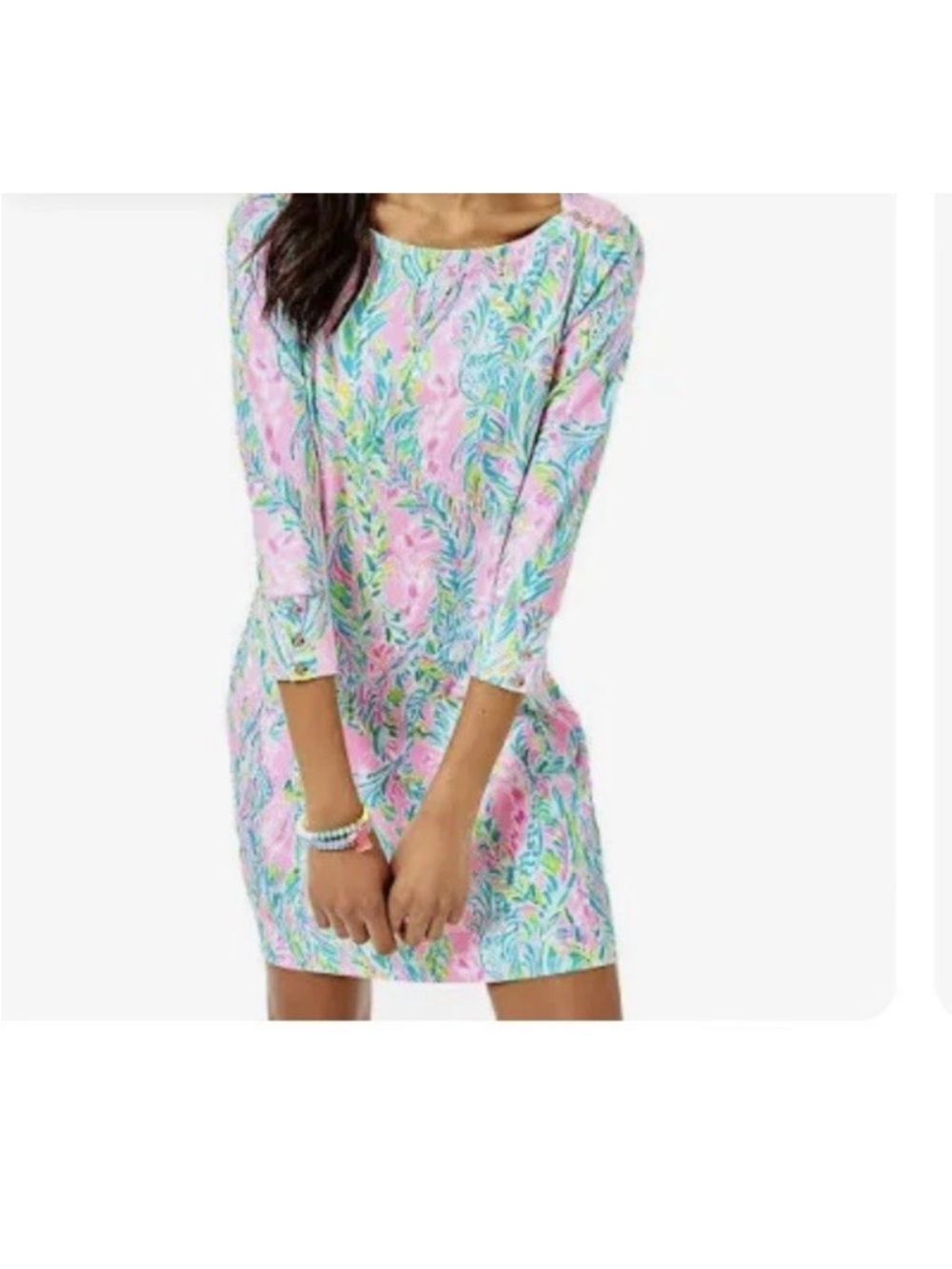 Lilly Pulitzer Sophie Dress in Pink Mermaid Unicorn of the sea